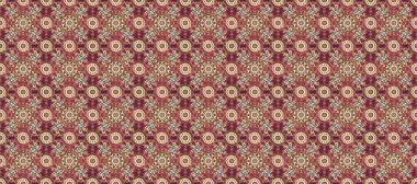 Lezzetli altın desen. Parlak dantel, stilize çiçekler, şal desenli. Doğu tarzı arabesk. Kahverengi üzerinde pürüzsüz desen, mor altın elementli bej rengi. Kusursuz altın desenli bukleler. Raster.