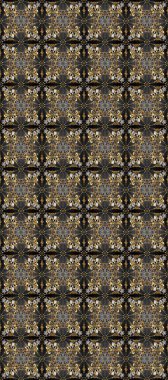 Gri, kahverengi ve bej renklerde, altın elementlerle kusursuz klasik desen. Noel, kar tanesi, yeni yıl 2019.