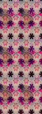 Raster illüstrasyonu. Bej ve nötr renklerde. 3D çiçekler, pürüzsüz.