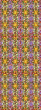 Küçük çiçekteki sevimli çiçek deseni. Kahverengi renkte çiçekler.