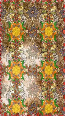 Küçük çiçekte güzel bir desen var. Raster deseni. Çiçek arkaplan. Çiçek kompozisyonu. Çiçek kolajı. - Kahverengi ve bej çiçekler. Doğa.