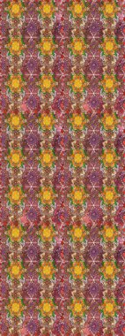 Tekstil için dikişsiz suluboya desen. Şirin çiçekli, desenli, kahverengi renkli, renksiz desenli. El çizimi çiçek pürüzsüz desen (taş)).