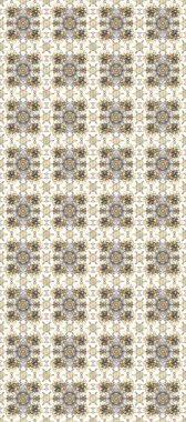 Çiçek desenli altın metal. Kusursuz altın desen. Raster altın çiçek süsü brokar kumaş ve cam desenli. Tarafsız, beyaz ve bej renkler altın elementlerle.