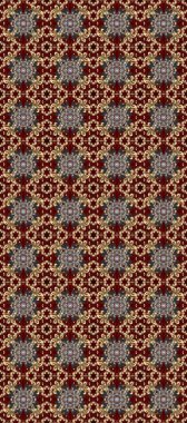 Kahverengi, gri bej renklerde, altın elementlerle kusursuz desen. Doğu tarzı arabesk. Raster. Parlak dantel, stilize çiçekler, şal desenli. Hassas altın desen. Kusursuz altın dokular bukleler.