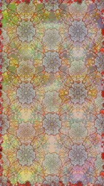 Anti-stres için soyut örnek sayfası. Tarafsız ve bej renklerde. Raster illüstrasyonu.