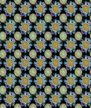 Raster illüstrasyonu. Yumuşak, bahar çiçekleri siyah ve nötr renklerde. Yaprak ve çiçeklerin suluboya resmi, siyah ve nötr renklerde kusursuz desen.