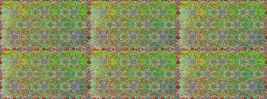 Çiçekli karalama şeklinde Raster çiçek deseni. Nazik, sevimli çiçek arkaplanı. Yeşil ve nötr renkte çiçekler.