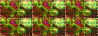 Yeşil renkli yeşil papatya deseni. Yeşil renklerde. Raster illüstrasyonu.