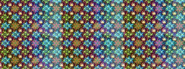 Çiçek mavisi ve mor çizim deseni. Klasik taslak çizimi. Raster çiçek izi..