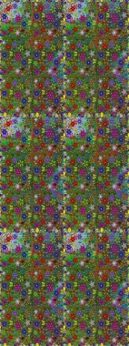 Düz çiçek öğeleri tasarım. Bahar Tema Dikişsiz desen arka plan rengi. Güzel kumaş deseni. Raster çizimde sorunsuz çiçek desenli.