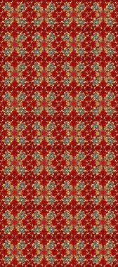 Kahverengi, kırmızı ve bej renklerde altın desenli altın elementler. Raster oryantal süs. Kusursuz altın desen.