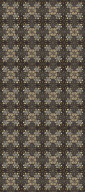 Şam, tasarım için kusursuz desen. Gri, kahverengi ve bej renklerde, altın elementlerle pürüzsüz desen.