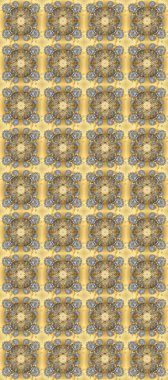 Seamless royal luxury golden baroque damask vintage. Raster seamless pattern with gold antique floral medieval decorative, leaves and golden pattern ornaments on beige, gray and yellow colors.