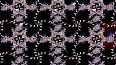 Simple cute pattern in small-scale flowers. Raster illustration. Floral sketch background for textile or book covers, manufacturing, wallpapers, print, gift wrap and scrapbooking.