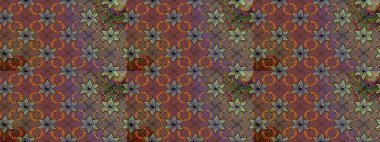 El çizimi, soyut ve süslü elementler. Suluboya resim taklit Raster çizimi. Kahverengi ve gri renkler. Yaz çiçekleri teması. Klasik çiçekler..