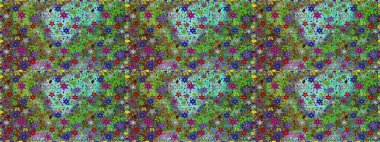 Klasik çiçekler. El çizimi, soyut ve süslü elementler. Yaz çiçekleri teması. Yeşil ve mavi renkler. Suluboya resim taklit Raster illüstrasyonu.