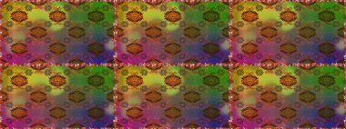 Raster illüstrasyonunda kusursuz çiçek deseni. Kahverengi renkte çiçekler.