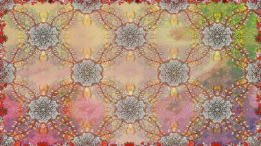 Eskiz tarzı bej ve nötr renklerde. El yapımı çiçek ve bitki koleksiyonu. Raster illüstrasyonu. Şirin karalama çiçekleri olan kusursuz çiçek desenleri. Raster illüstrasyonu.