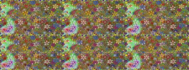 Doodle unsurları. Sorunsuz çiçek deseni kaydırma kağıt, davet, el ilanı, afiş veya Web sitesi Web sitesi arka plan duvar kağıdı için kullanılabilir. Elle çizilmiş Raster illüstrasyon.