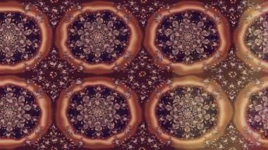 Renkli unsurlarla hareketli arka plan görüntüleri. Çiçekler. Eski model. Bayrak tarzı. Video kaydı. Şablon. Döngü. Kusursuz..