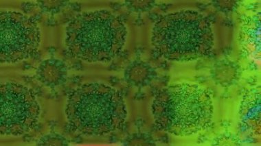 Renkli unsurlarla hareketli arka plan görüntüleri. Çiçekler. Eski model. Bayrak tarzı. Video kaydı. Şablon. Döngü. Kusursuz..