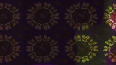 Renkli unsurlarla hareketli arka plan görüntüleri. Çiçekler. Eski model. Bayrak tarzı. Video kaydı. Şablon. Döngü. Kusursuz.. 