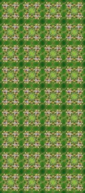 Klasik raster sarısı, kusursuz desen. Çiçek süsü kumaş deseni, cam, çiçek desenli metal yeşil, nötr ve bej renklerinde altın elementlerle.