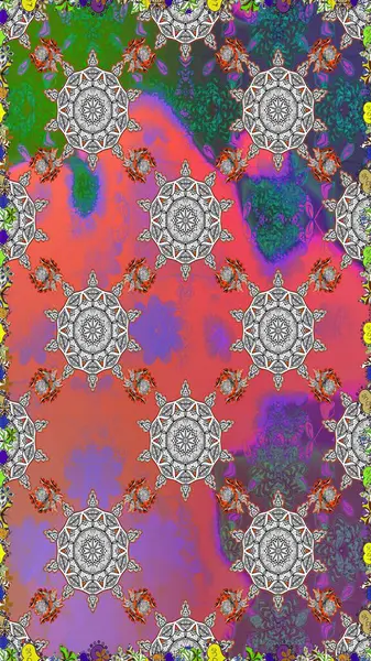 Gri renkli çiçekler. Sevimli çiçek raster deseni. Düz Çiçek Elementleri Tasarımı. Kusursuz Renksiz Bahar Teması Kusursuz Arkaplan.