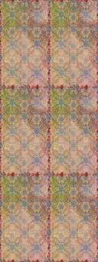 Raster illüstrasyonu. Güzel kumaş deseni. Bej renklerde. Raster illüstrasyonunda kusursuz çiçek deseni.