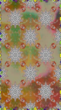 Küçük gri ve kahverengi çiçeklerle oldukça eski bir besin torbası deseni. Tekstil, kumaş, kapaklar, duvar kağıtları, baskı, naylon, yapıştırma, örgü, dekupaj için çiçeksiz arkaplan.