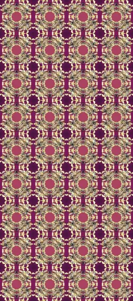 Klasik raster sarısı, kusursuz desen. Klasik klasik klasik arka plan. Geleneksel oryantasyon süsü. Mor, bej ve kahverengi renklerde altın elementlerle kusursuz desen.