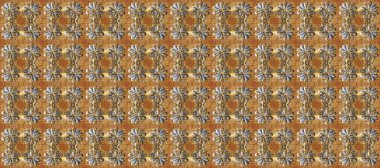 Noel, kar tanesi, yeni yıl. Gri, bej ve kahverengi renklerde altın elementlerle kusursuz klasik desen. Gri, bej ve kahverengi üzerinde altın rengi ve altın elementler üzerinde altın pürüzsüz desen.