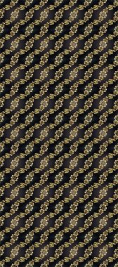 El yapımı dekoratif çerçeve, albüm kapağı, tebrik kartı, klasik Art deco tarzı. Altın karalama fantezi yapraklarından ve kahverengi, siyah ve gri renkte çiçeklerden oluşan Raster soyut çelengi.