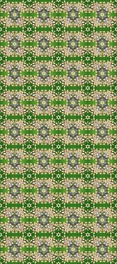 Altın çiçekli, pürüzsüz desen. Damask arkaplanı. Tarafsız, yeşil ve bej renklerde altın bir element. Barok tarzında altın çiçekli süs..