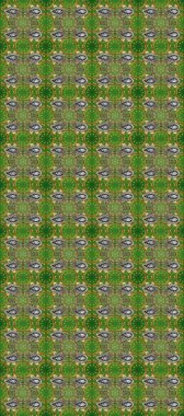 Damask kusursuz yinelenen arkaplan. Barok tarzında altın çiçekli süs. Doku arka planında altın duvar kâğıdı. Yeşil, kahverengi ve gri renklerde altın element.