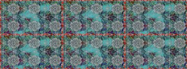 Renkli Bahar Tema dikişsiz desen Arka Plan. Düz Çiçek Elemanları Tasarım. Süslü kumaş deseni. Raster illüstrasyon dikişsiz Çiçek Desen.