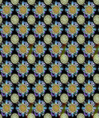 Küçük çiçekteki sevimli çiçek deseni. Güzel karalama çiçekleri olan kusursuz çiçek desenleri. Güzel kumaş deseni. Raster illüstrasyonu.