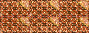 Klasik klasik klasik arka plan. Kusursuz klasik raster kahverengi ve altın desenli. Geleneksel oryantasyon süsü.