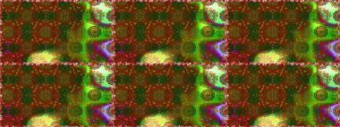 Raster deseni. Bahar çiçekleriyle desen dalla, kahverengi renklerle çiçek siluetiyle.