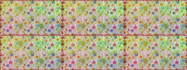 Çiçek deseni. Şatafatlı bahar bahçesi dokusu. Raster illüstrasyonu. Çiçeksiz arkaplan.