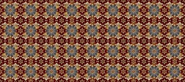 Raster klasik, gri, bej ve kahverengi renklerde, kusursuz desen. Barok tarzında kusursuz bir doğulu süsü..