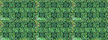 Güzel çiçek deseni. Yeşil ve mavi renkte çiçekler. Renkli Bahar Temalı Kusursuz Arkaplan. Düz Çiçek Elementleri Tasarımı.