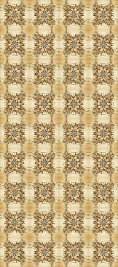 Tarafsız, bej ve kahverengi renklerde altın desenli altın elementler. Kusursuz desenli oryantal süs. Raster altın tekstil baskısı. Çiçek kiremitleri. İslam tasarımı.