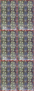 Gri ve nötr renklerde güzel çiçekli ve yapraklı kusursuz desen, suluboya çiçek deseni, duvar kağıdı, kart veya kumaş için fayanslı. Raster illüstrasyonu.