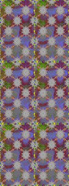 Gri renkli çiçekler. Çiçeklerle kusursuz desen. Suluboya çizimi. El çizimi.