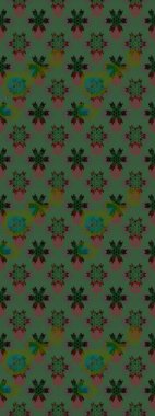 Raster illüstrasyonu. Tekstil veya kitap kapakları, imalat, duvar kağıtları, baskı, hediye paketi ve yapıştırma kitabı için çiçek eskizi geçmişi. Küçük ölçekli çiçeklerdeki basit sevimli desen.