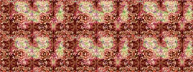 Damask pürüzsüz süsü. Geleneksel raster ve altın desen. Kırmızı renkler üzerinde klasik oryantal desen.