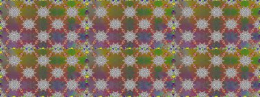 Parlak renkli çiçekleri ve kahverengi ve gri renkli yaprakları olan şaşırtıcı, pürüzsüz çiçek deseni. Moda baskıları için zarif bir şablon. Modern çiçek arkaplanı. Halk stili.