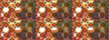 Dallı bahar çiçekleriyle desen, kahverengi renklerle çiçek siluetiyle desen. Raster deseni.