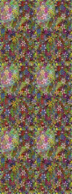 Parlak bir arka plan sorunsuz desen çiçek fantezi tasarım. Düz Çiçek Elemanları Tasarım. Renkli Bahar Teması kesintisiz desen Arka Plan.